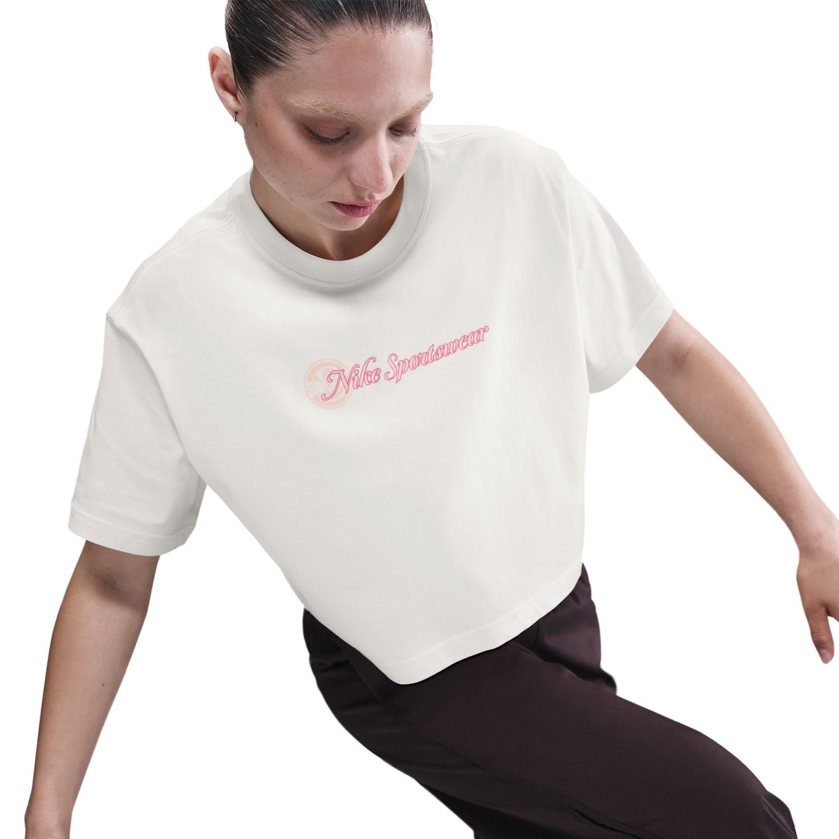 T-shirt de Mulher Sportswear Club Branco-5