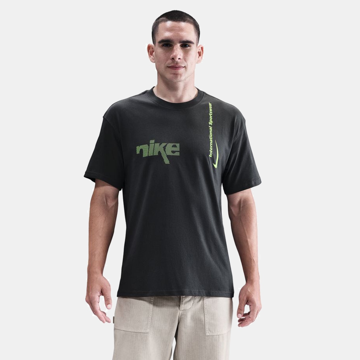 T-shirt de Homem M90 Swoosh Cinzento-1