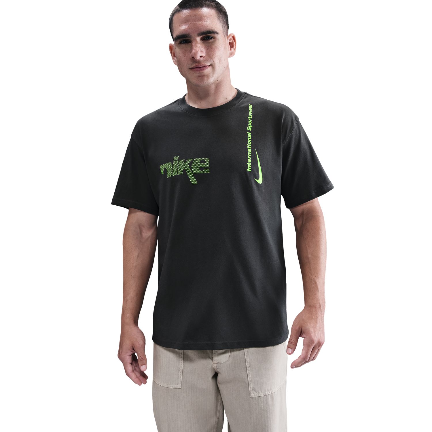 T-shirt de Homem M90 Swoosh Cinzento-3