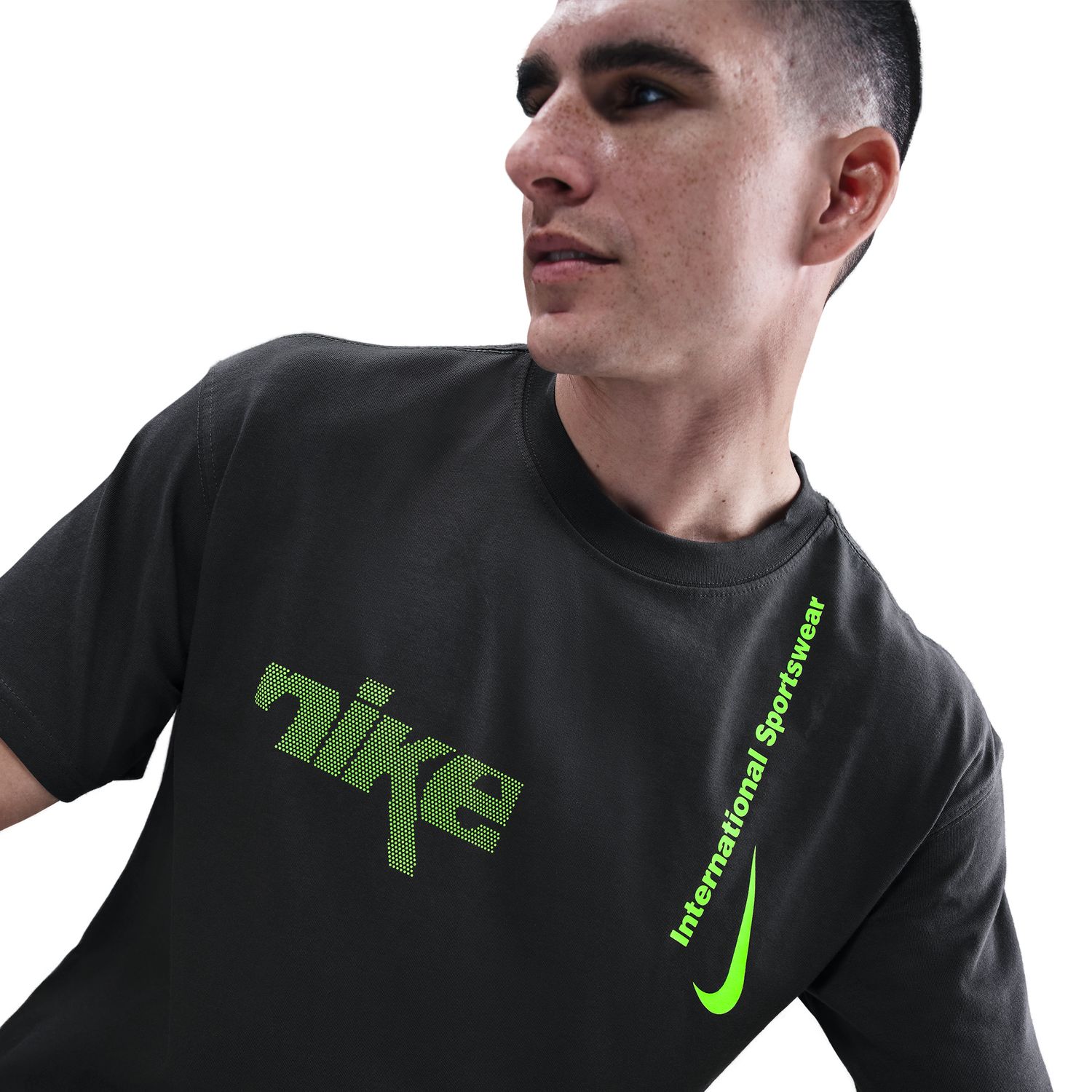 T-shirt de Homem M90 Swoosh Cinzento-4