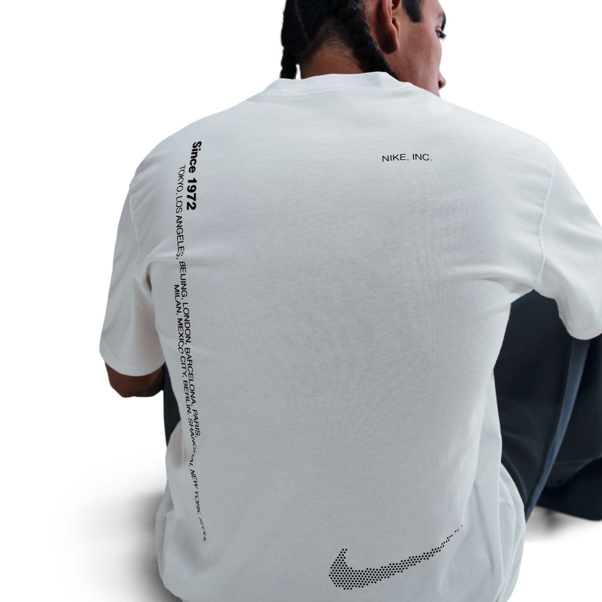 T-shirt de Homem M90 Swoosh Branco-4