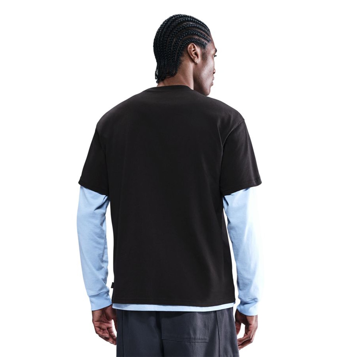 T-shirt de Homem Sportswear Tee Accs Patch Cnct Fa25 Preto-2