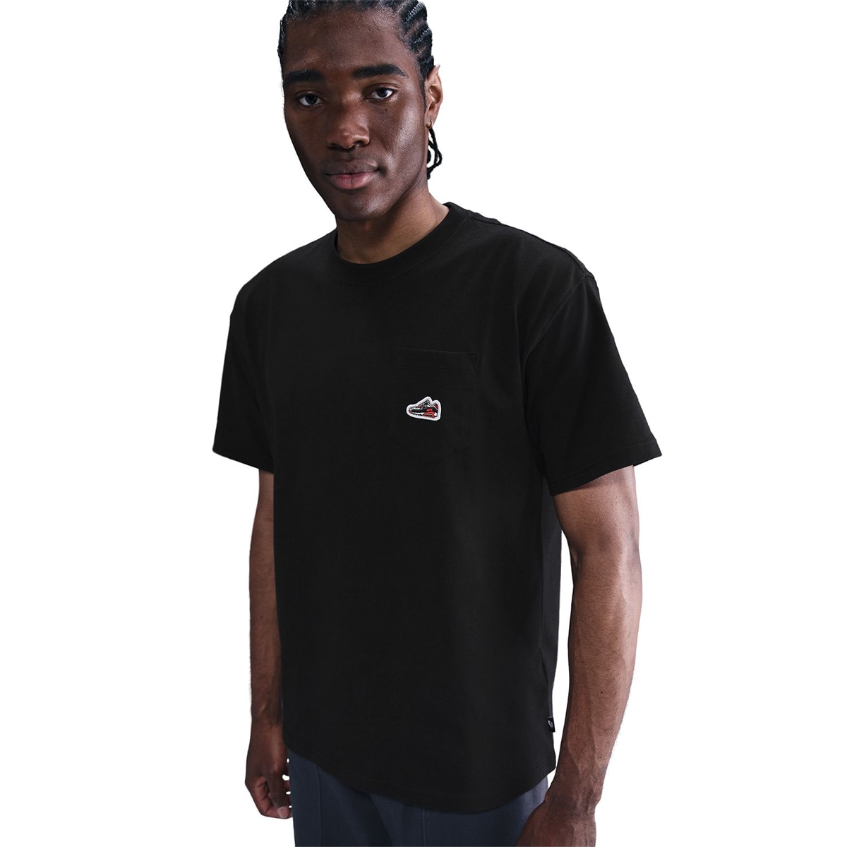T-shirt de Homem Sportswear Tee Accs Patch Cnct Fa25 Preto-3