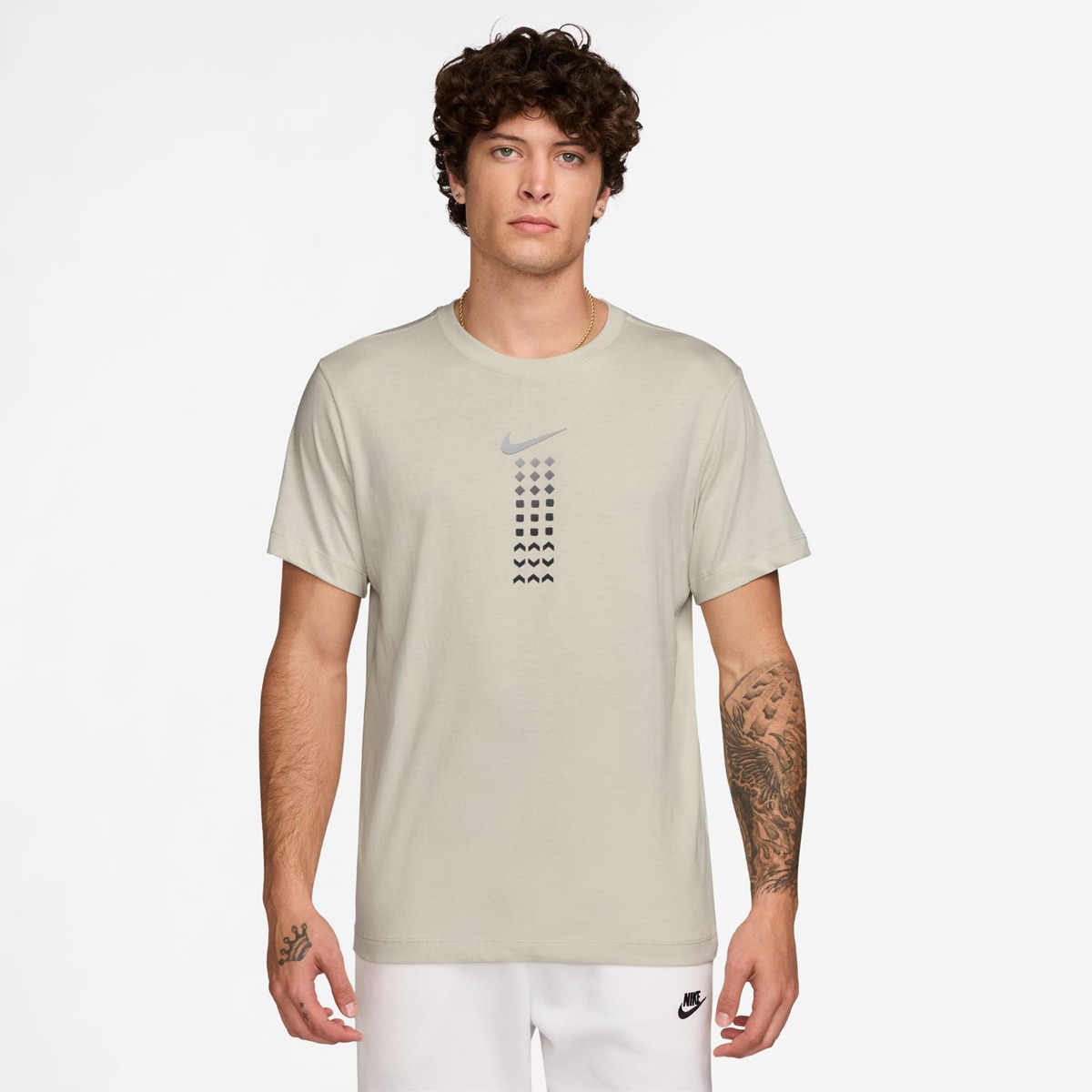T-Shirt de Criança Sportswear Nike Cinzento-1