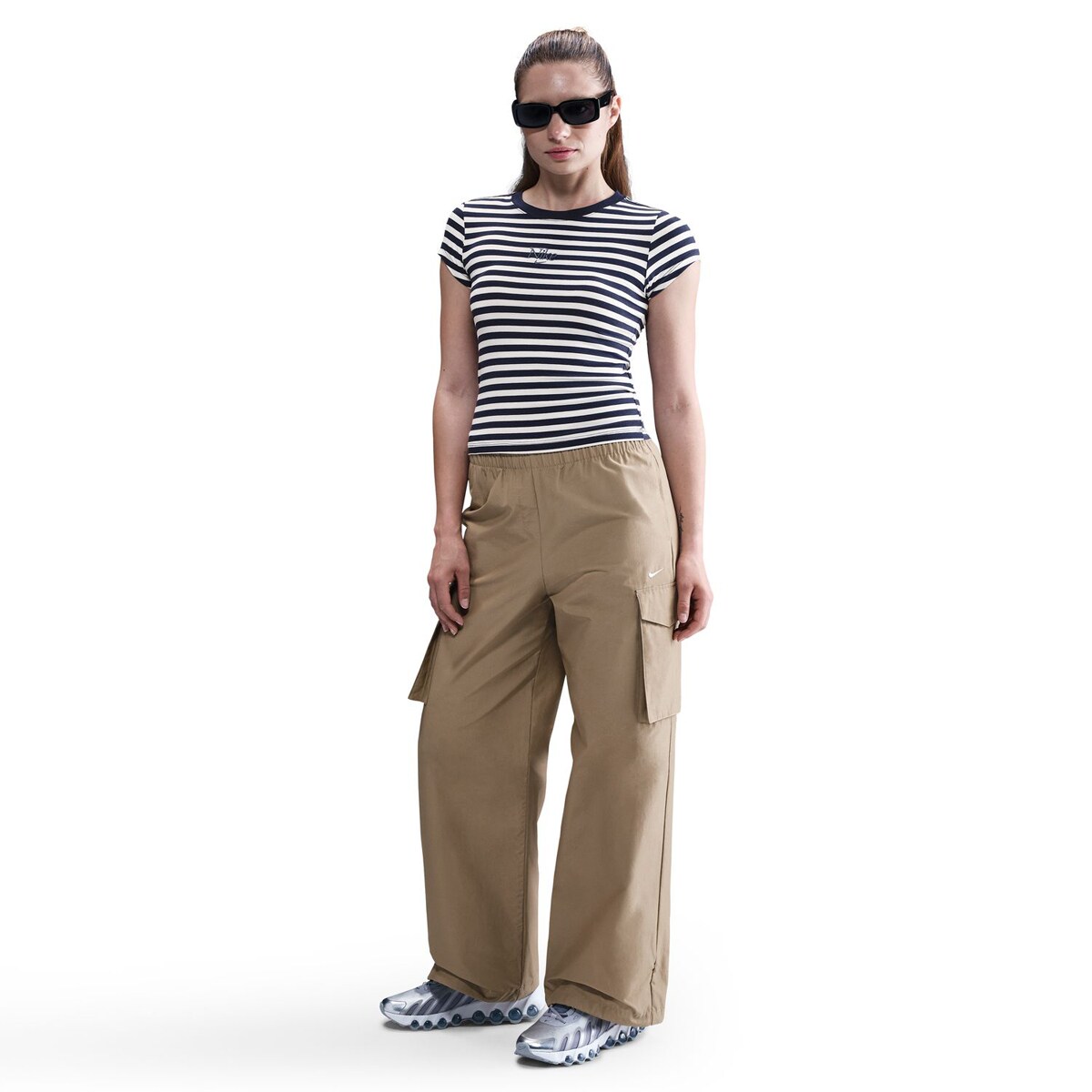 T-shirt de mulher Sportswear Nike Azul-marinho-3