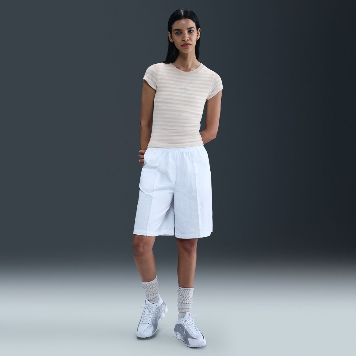 T-shirt de mulher Sportswear Nike Branco-3
