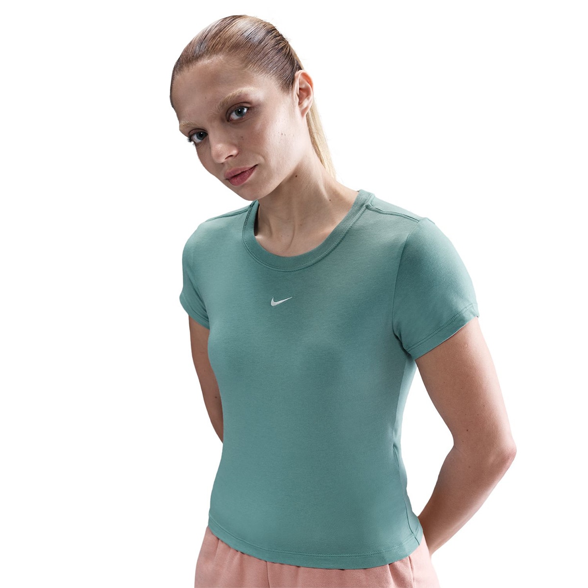 T-shirt de Mulher Sportswear Chill Knit Azul-3