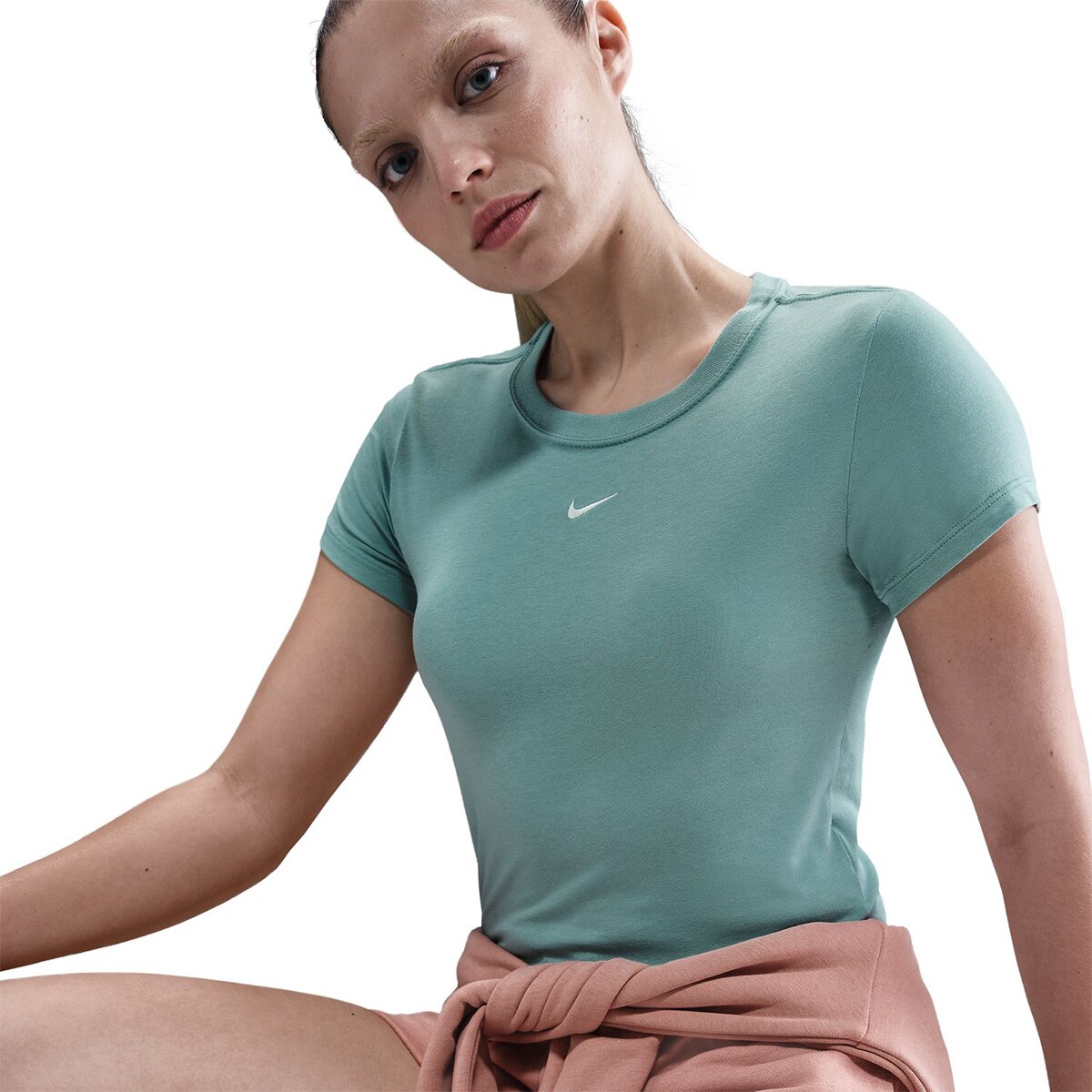 T-shirt de Mulher Sportswear Chill Knit Azul-5