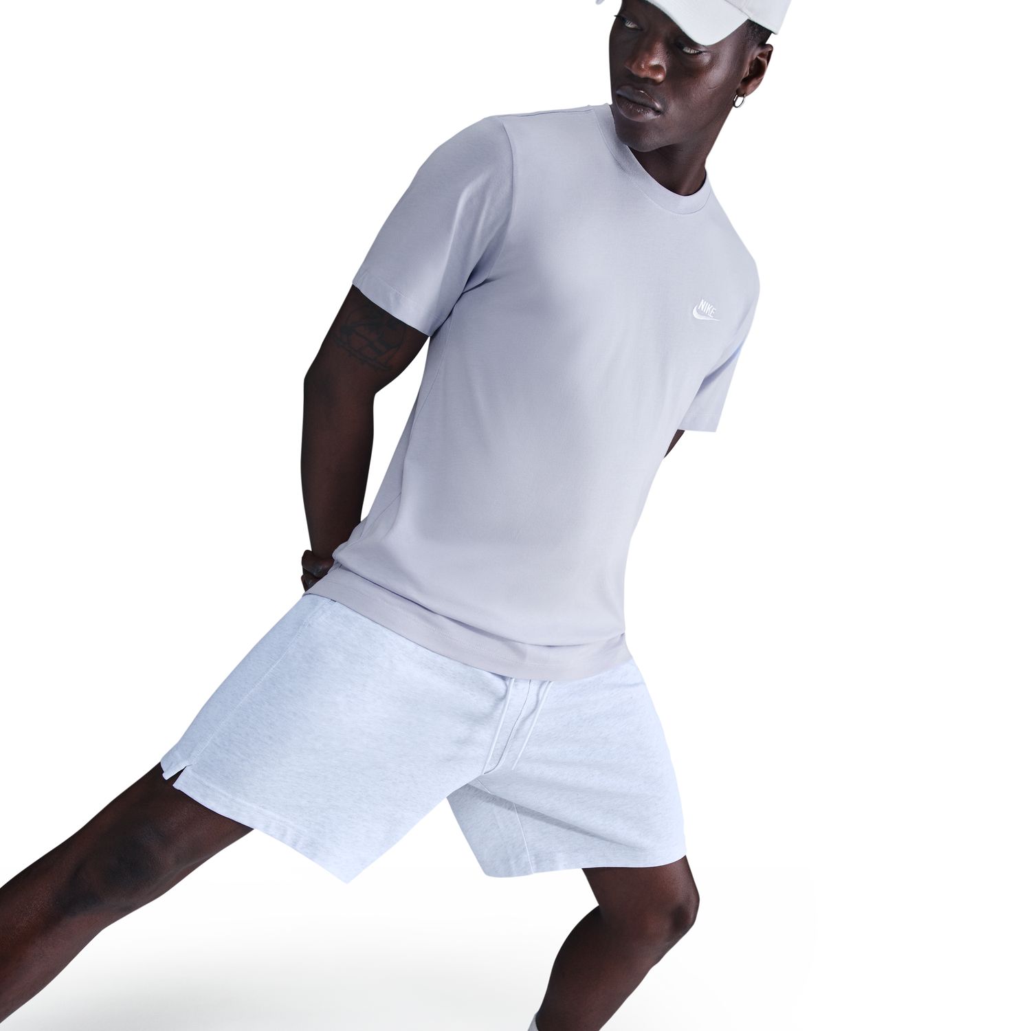 T-shirt de homem Sportswear Club Nike Cinzento-4