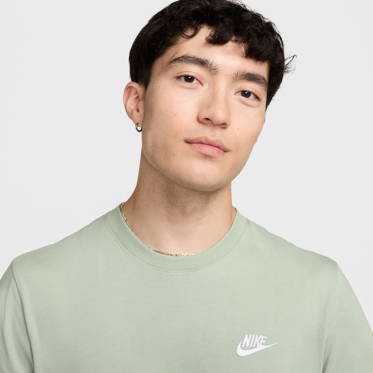 T-shirt de homem Sportswear Club Nike Verde-3