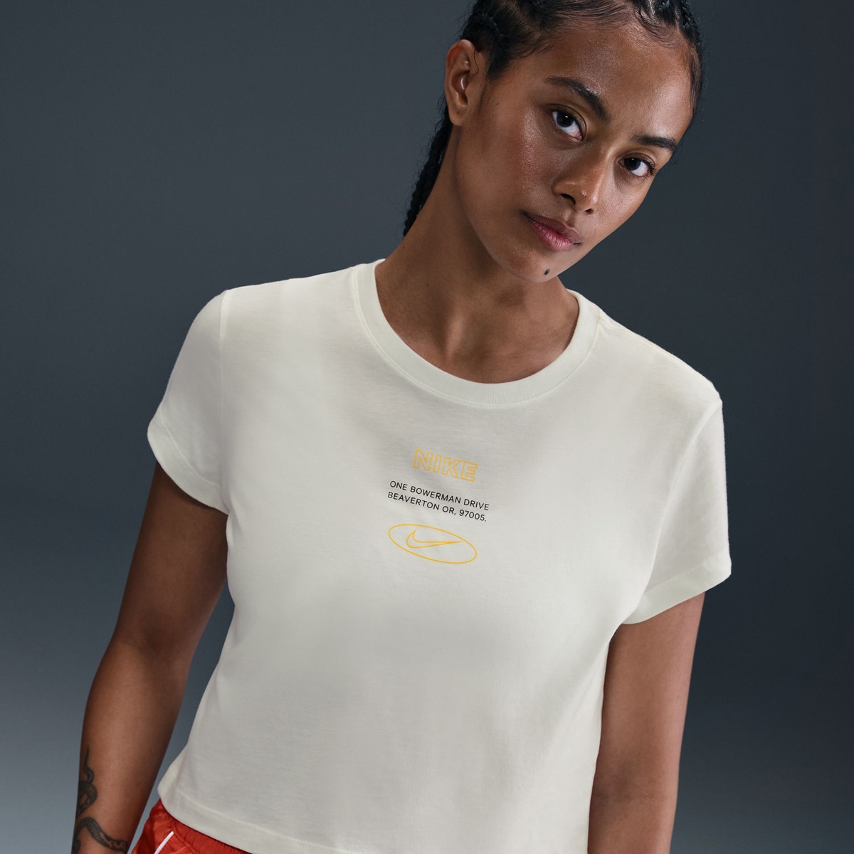 T-shirt de mulher Sportswear Nike Branco-1