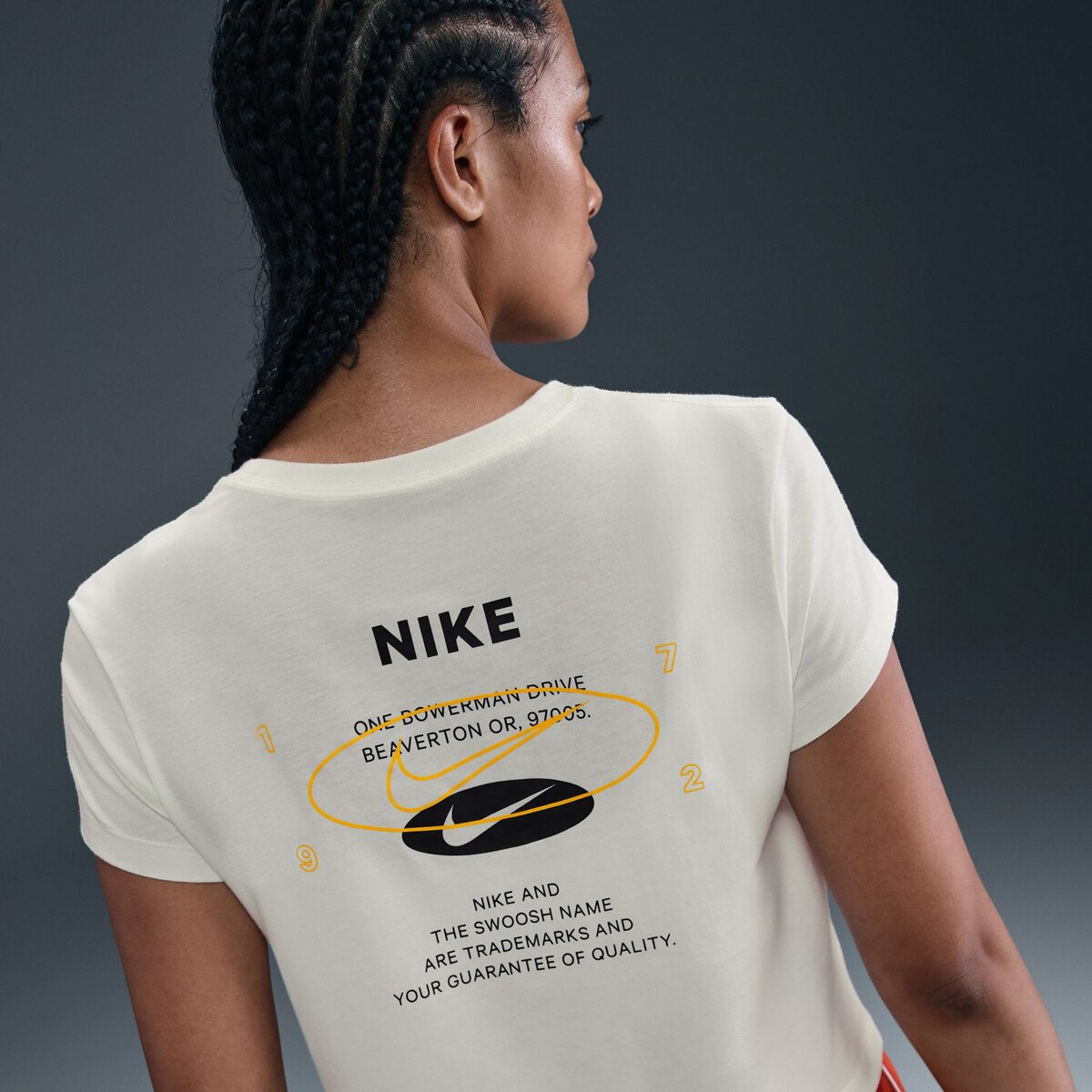 T-shirt de mulher Sportswear Nike Branco-4
