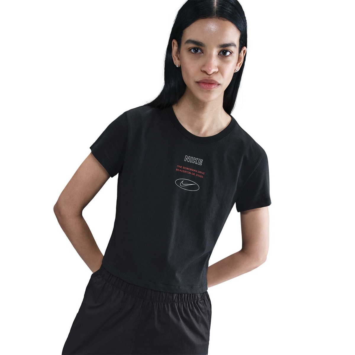 T-shirt de mulher Sportswear Nike Preto-1