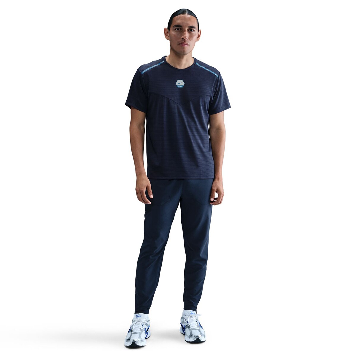 T-shirt de Homem Sportswear Cs Run Tee Azul-marinho-5
