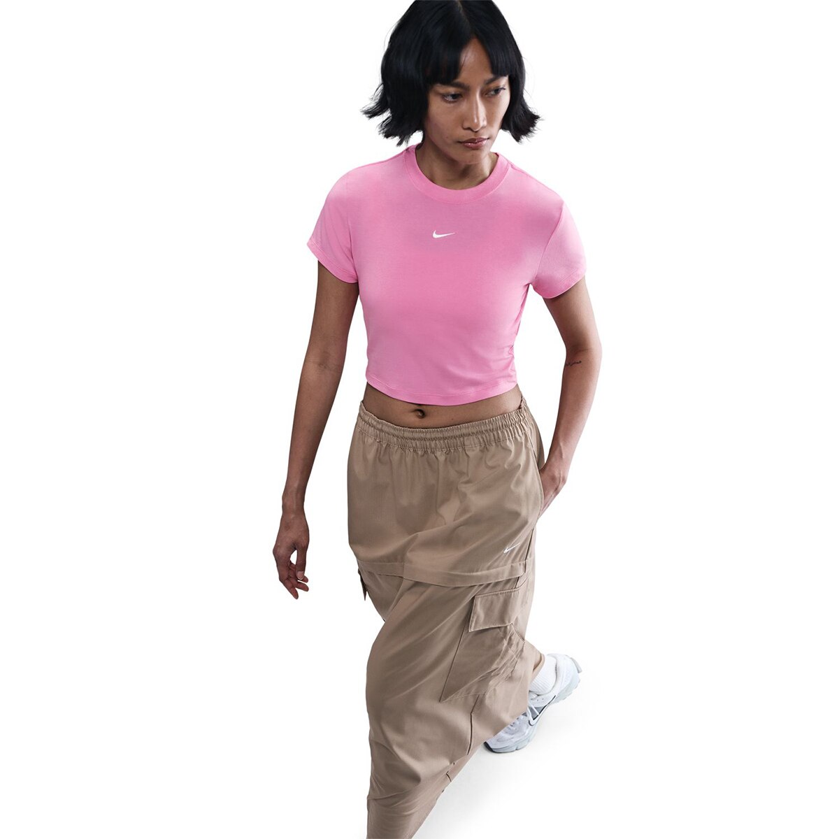 T-shirt de Mulher Sportswear Chill Knit Rosa-3