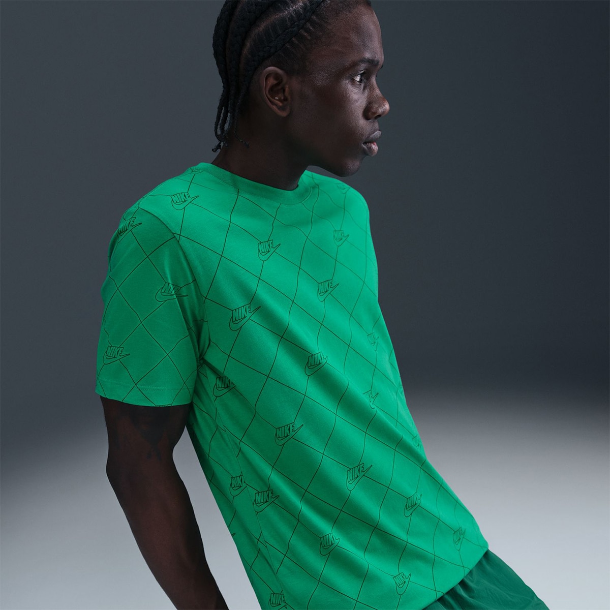 T-shirt de Homem Sportswear Tee Aop Ssnl Club Verde-4
