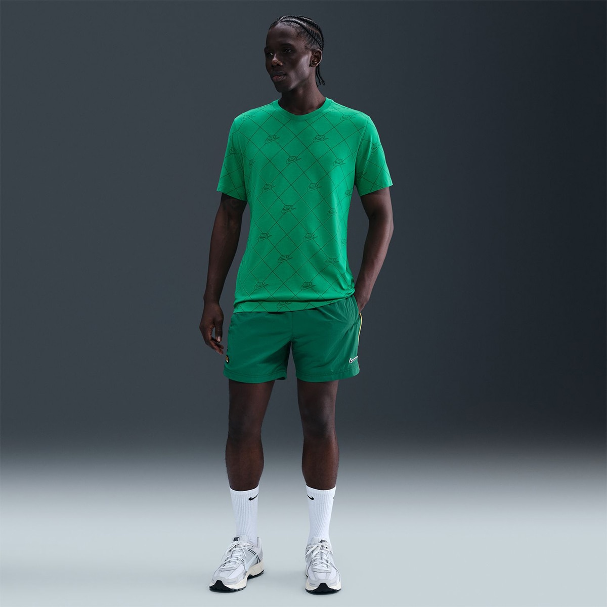 T-shirt de Homem Sportswear Tee Aop Ssnl Club Verde-7
