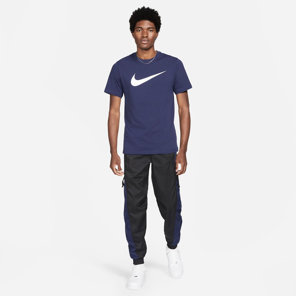 T-shirt de homem Sportswear Swoosh Nike Azul-marinho-4