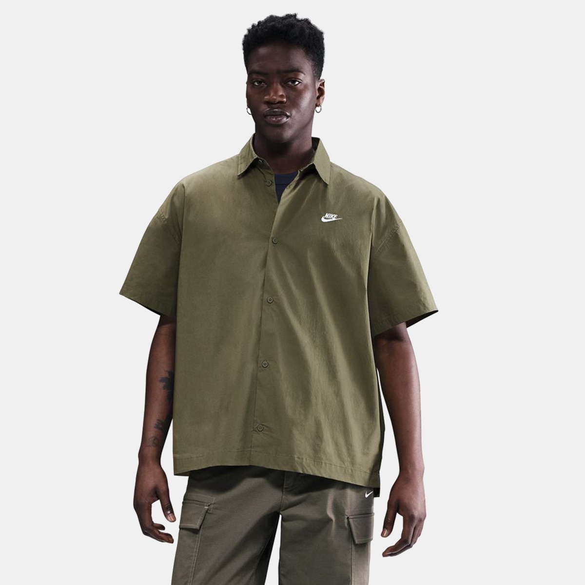 Camisa de Homem Club Verde Azeitona-1