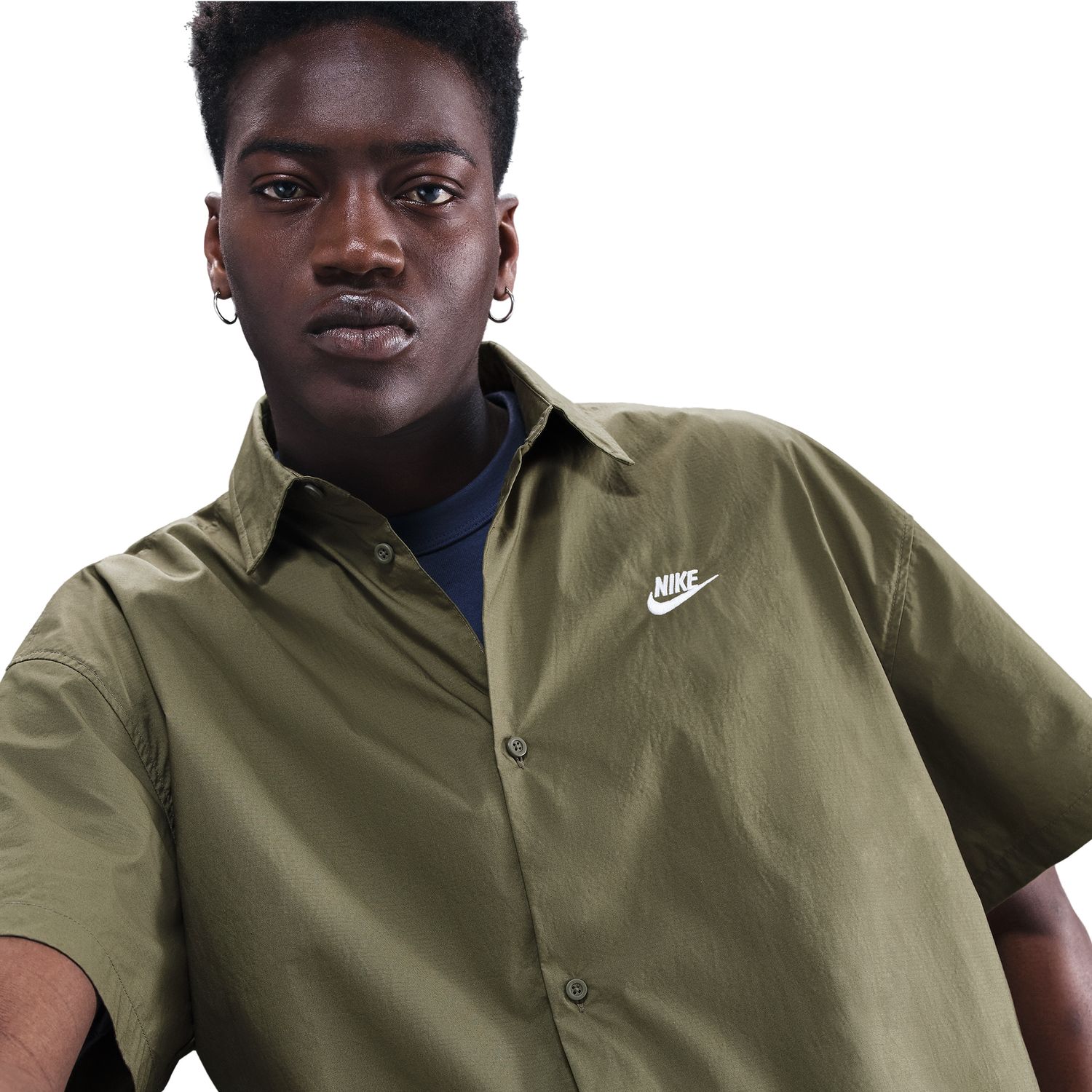 Camisa de Homem Club Verde Azeitona-4