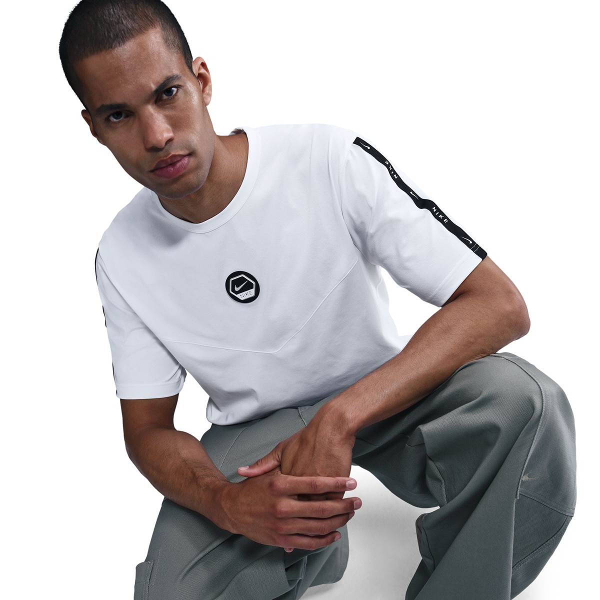 T-shirt de Homem Sportswear Cs Dri-FIT Tee Branco-1