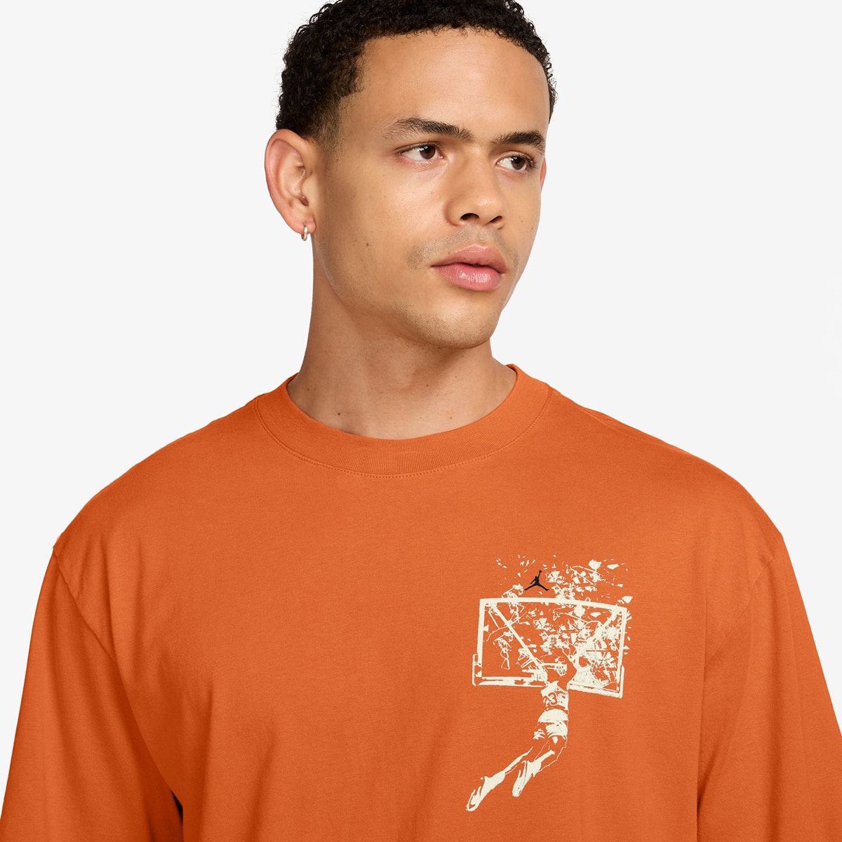 T-shirt de Homem Brooklyn Laranja-3