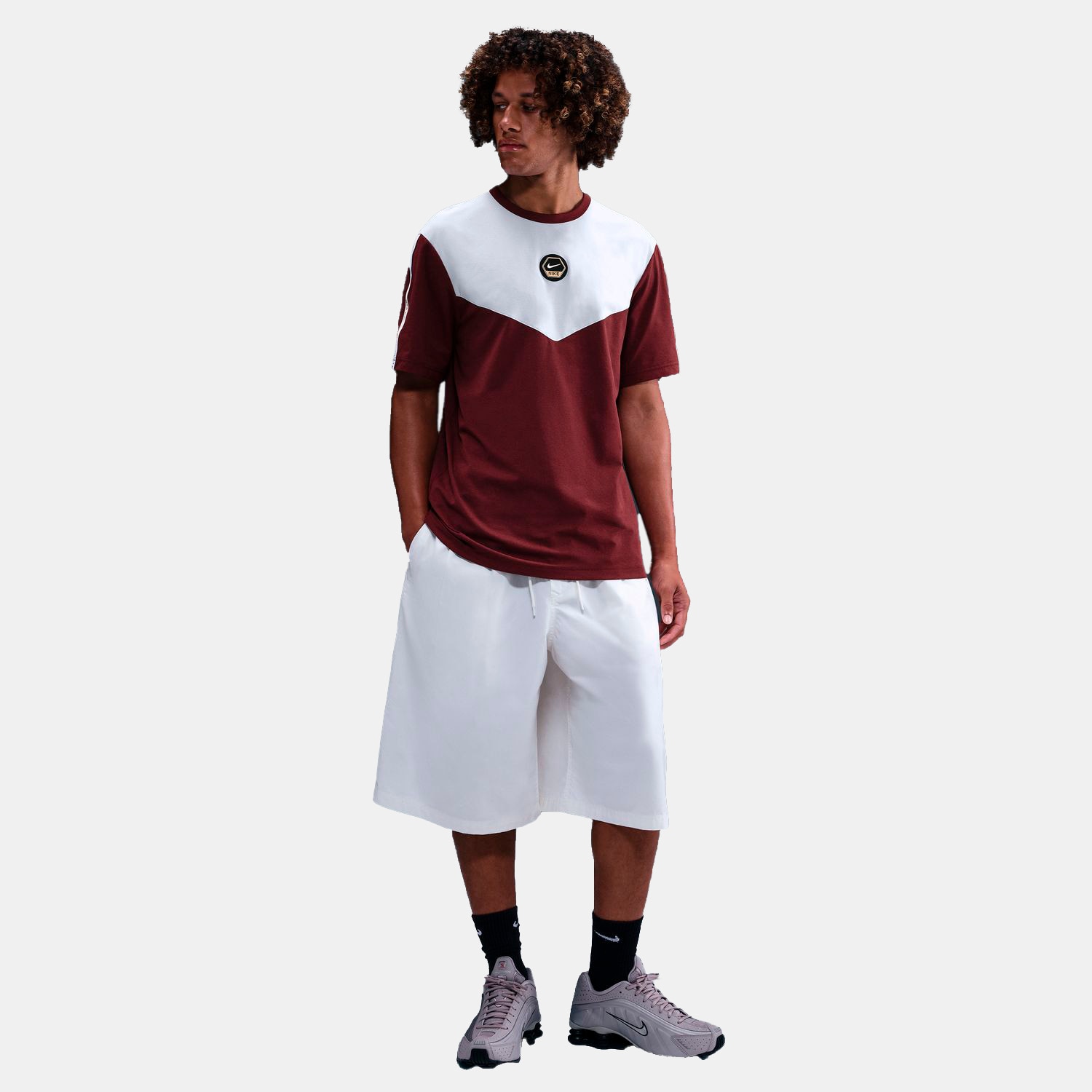 T-Shirt de Criança Sportswear Nike Bordeaux-4