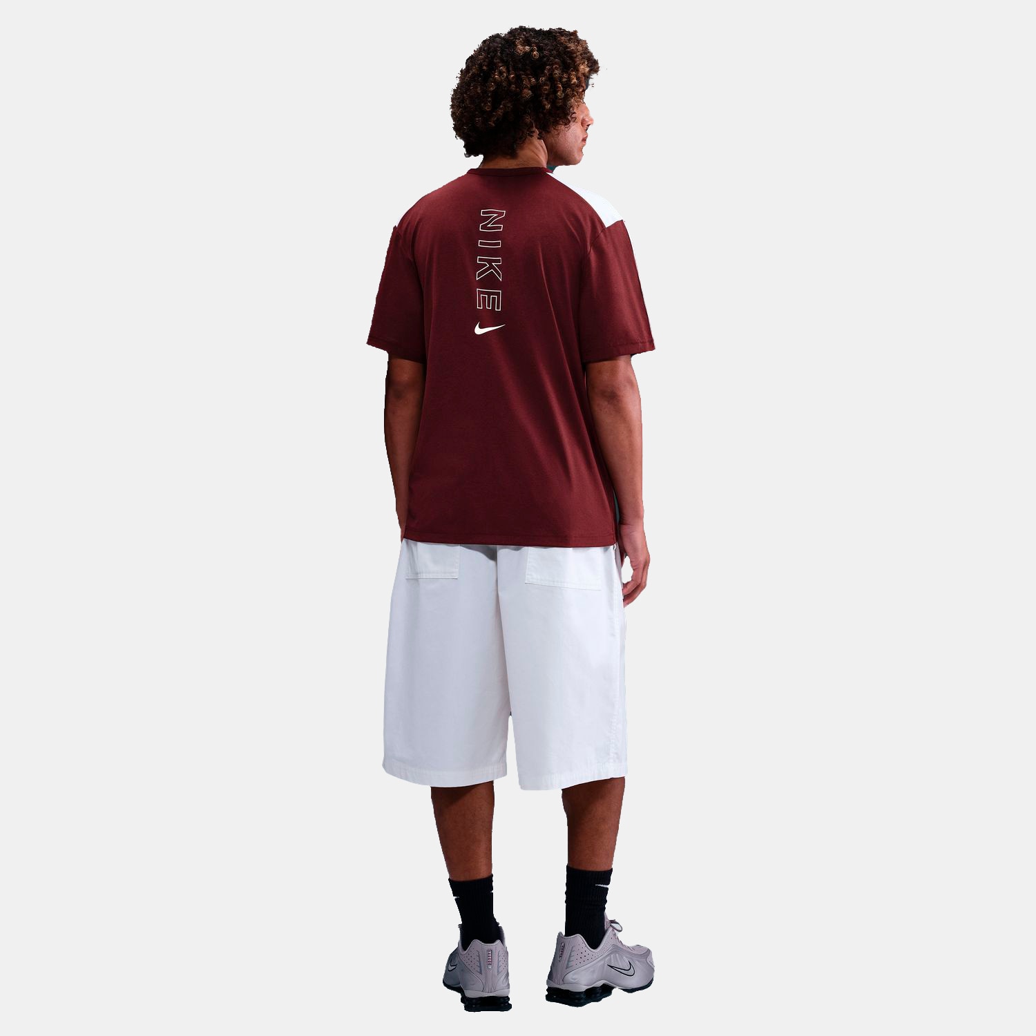 T-Shirt de Criança Sportswear Nike Bordeaux-5