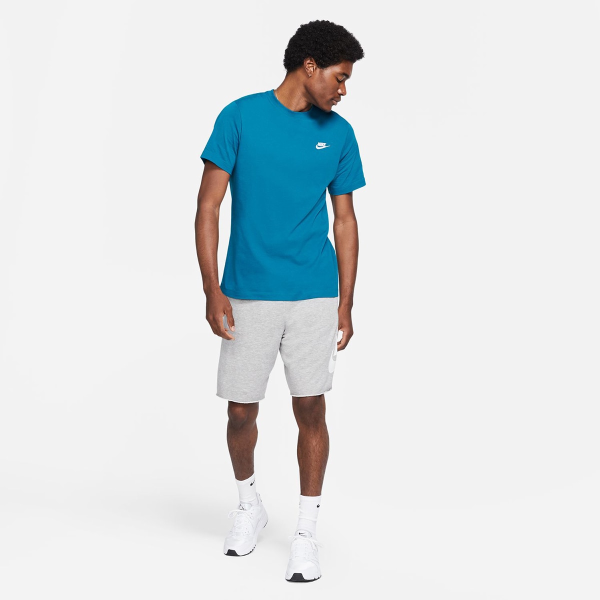 T-shirt de homem Sportswear Club Nike Verde-5