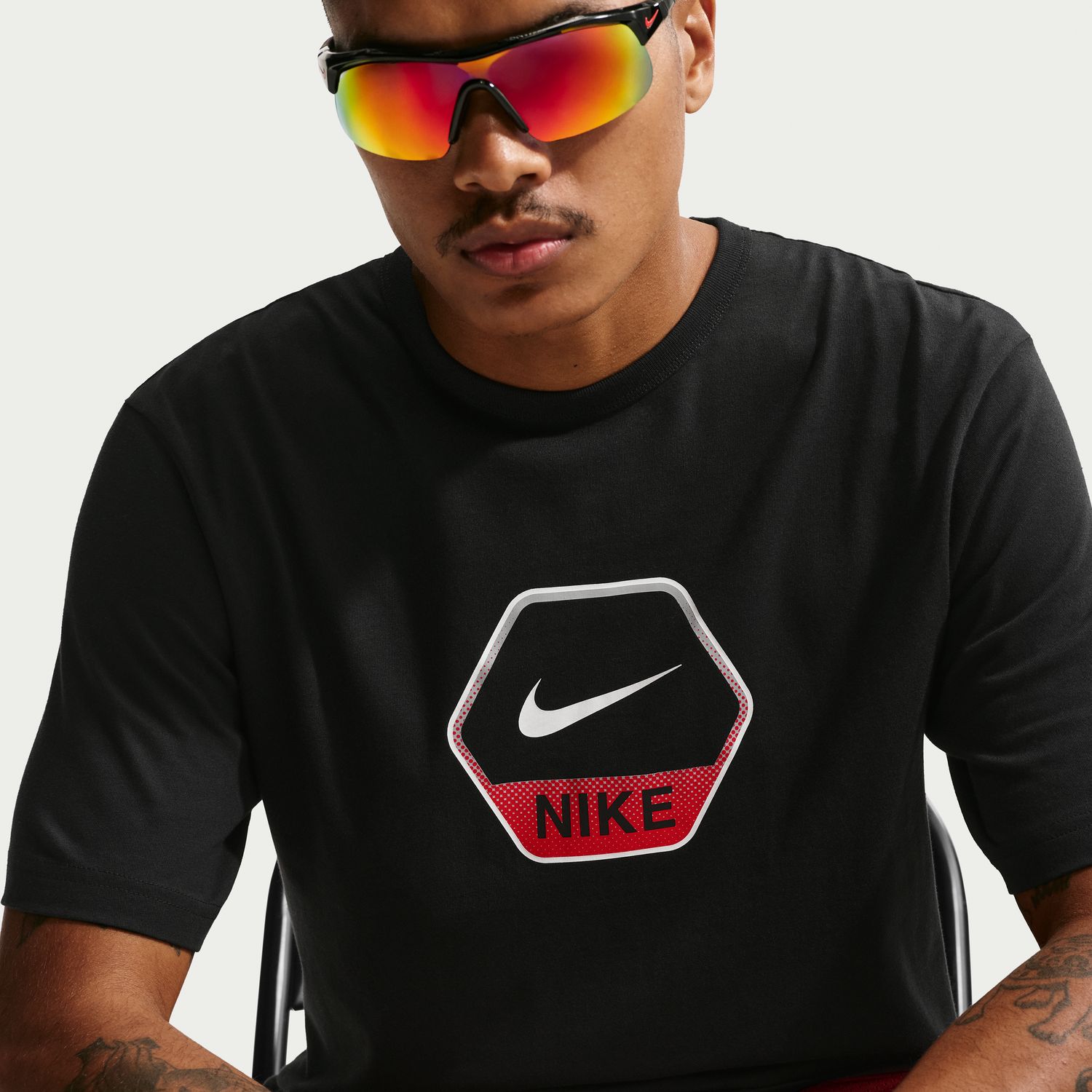 T-Shirt de Criança Sportswear Nike Preto-5