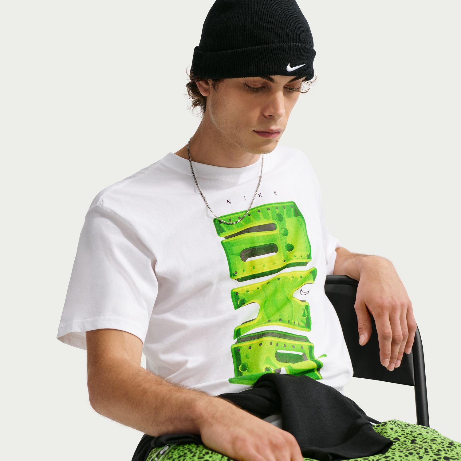 T-Shirt de Criança Sportswear Nike Branco-5