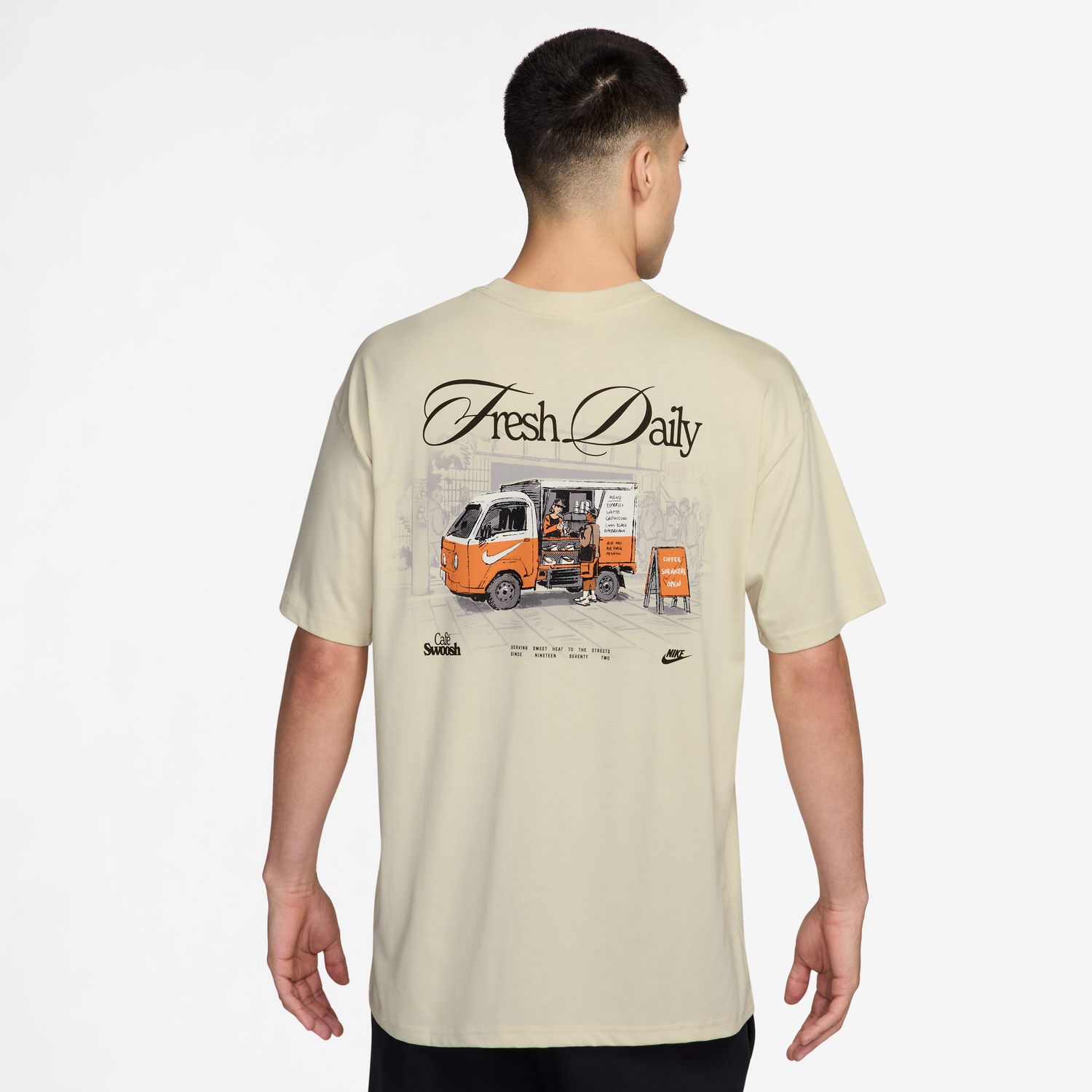 T-Shirt de Criança Sportswear Nike Caqui-2