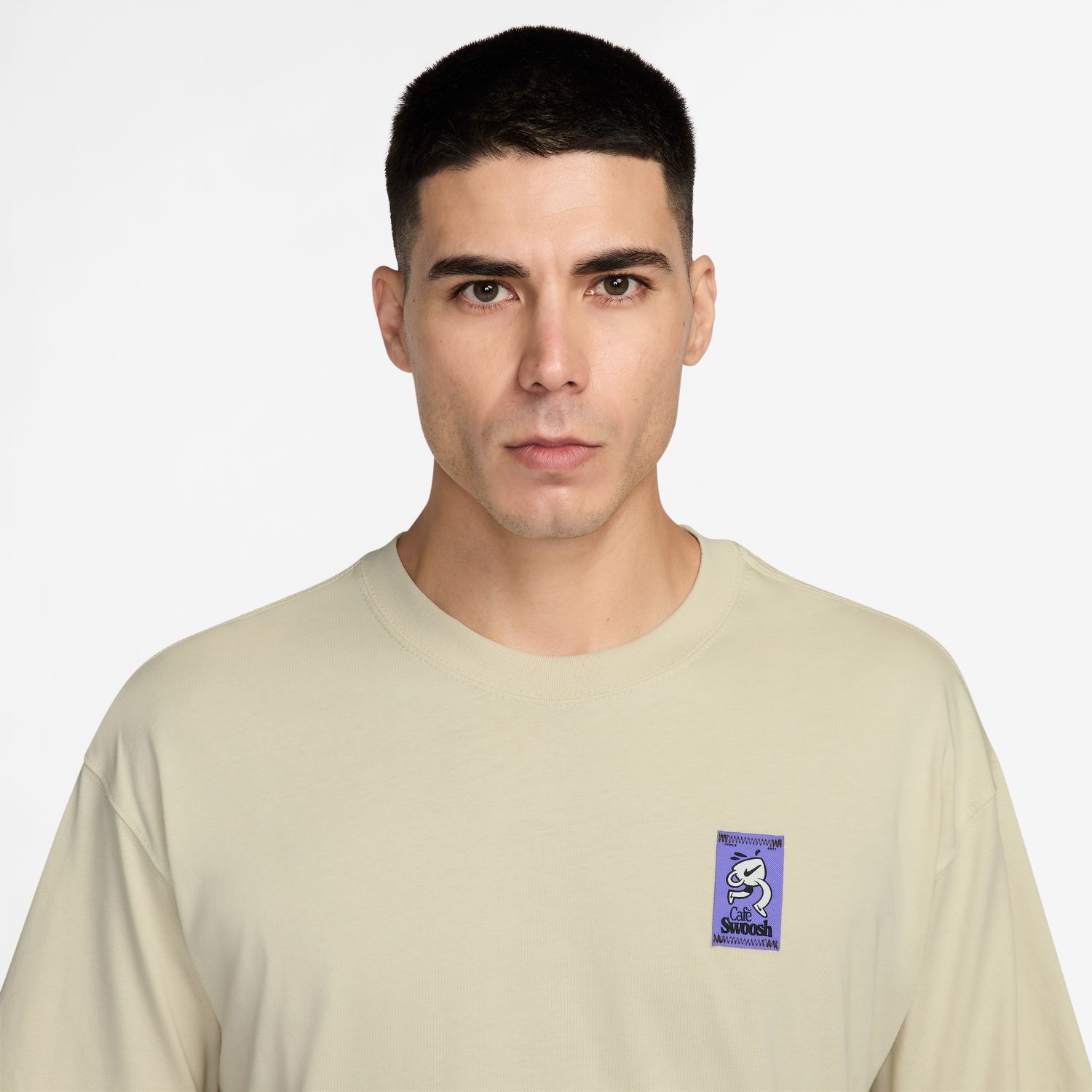 T-Shirt de Criança Sportswear Nike Caqui-3