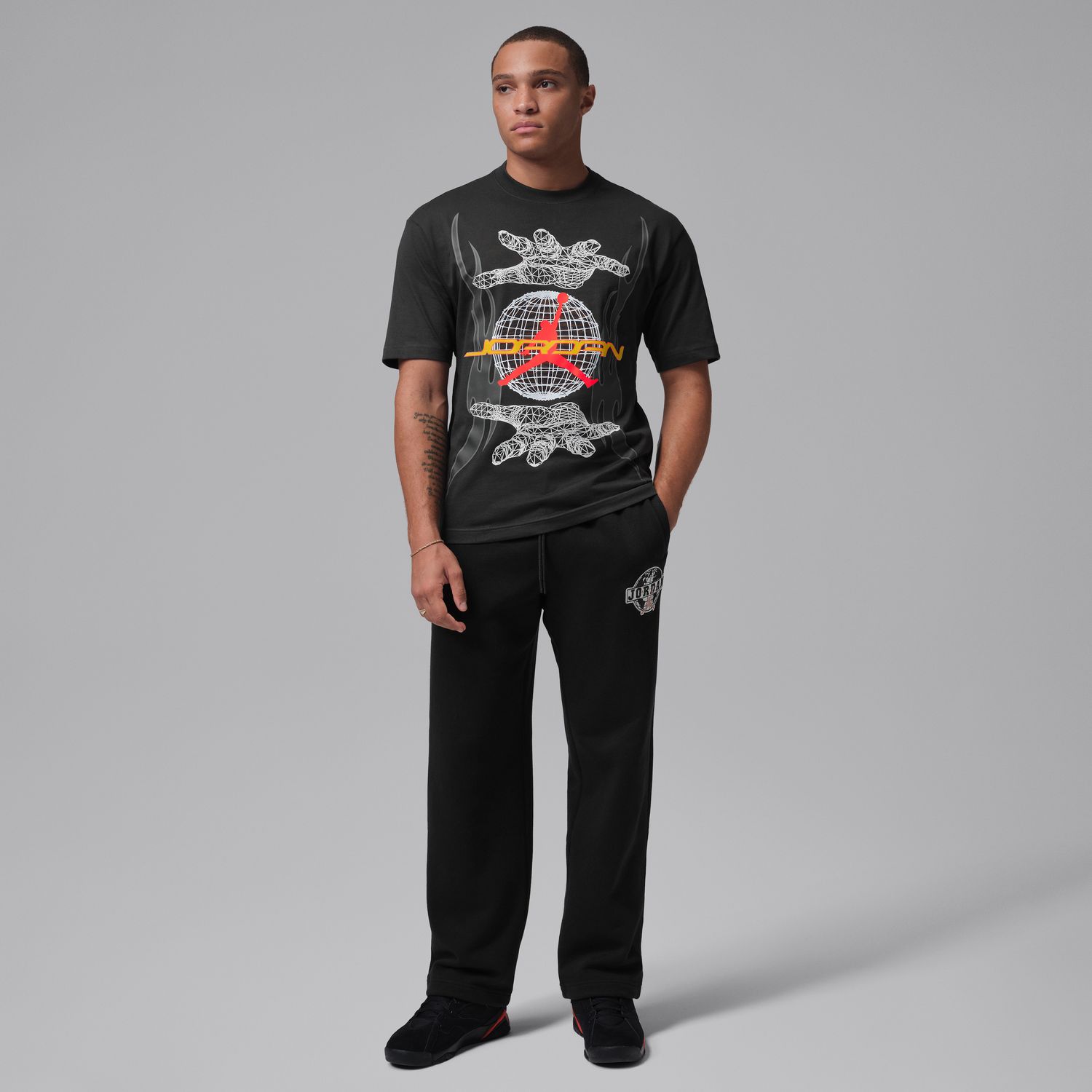 T-shirt de Homem Preto-5