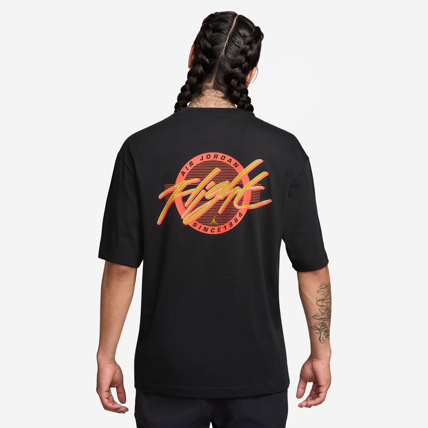 T-shirt de Homem Flight Preto-2