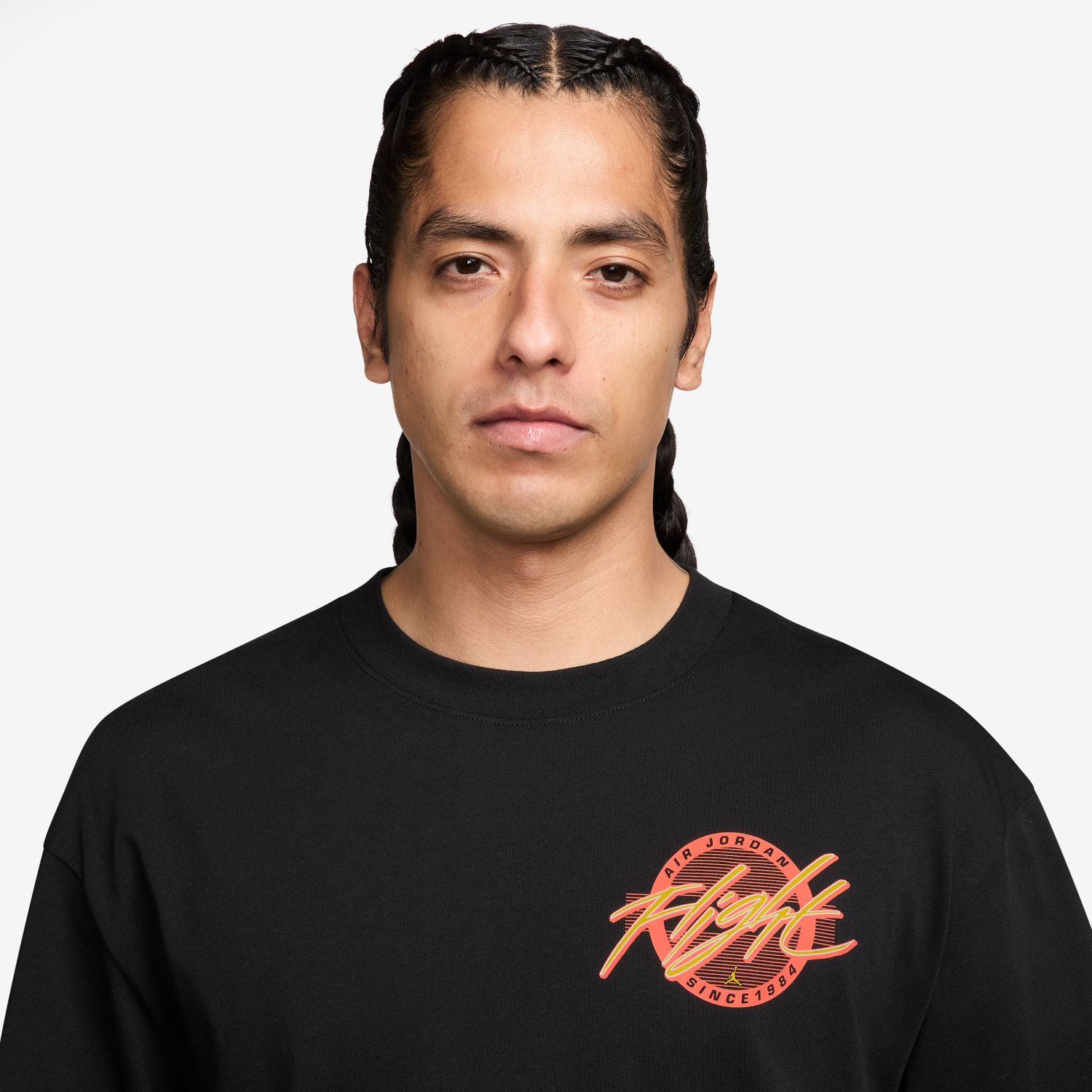 T-shirt de Homem Flight Preto-3