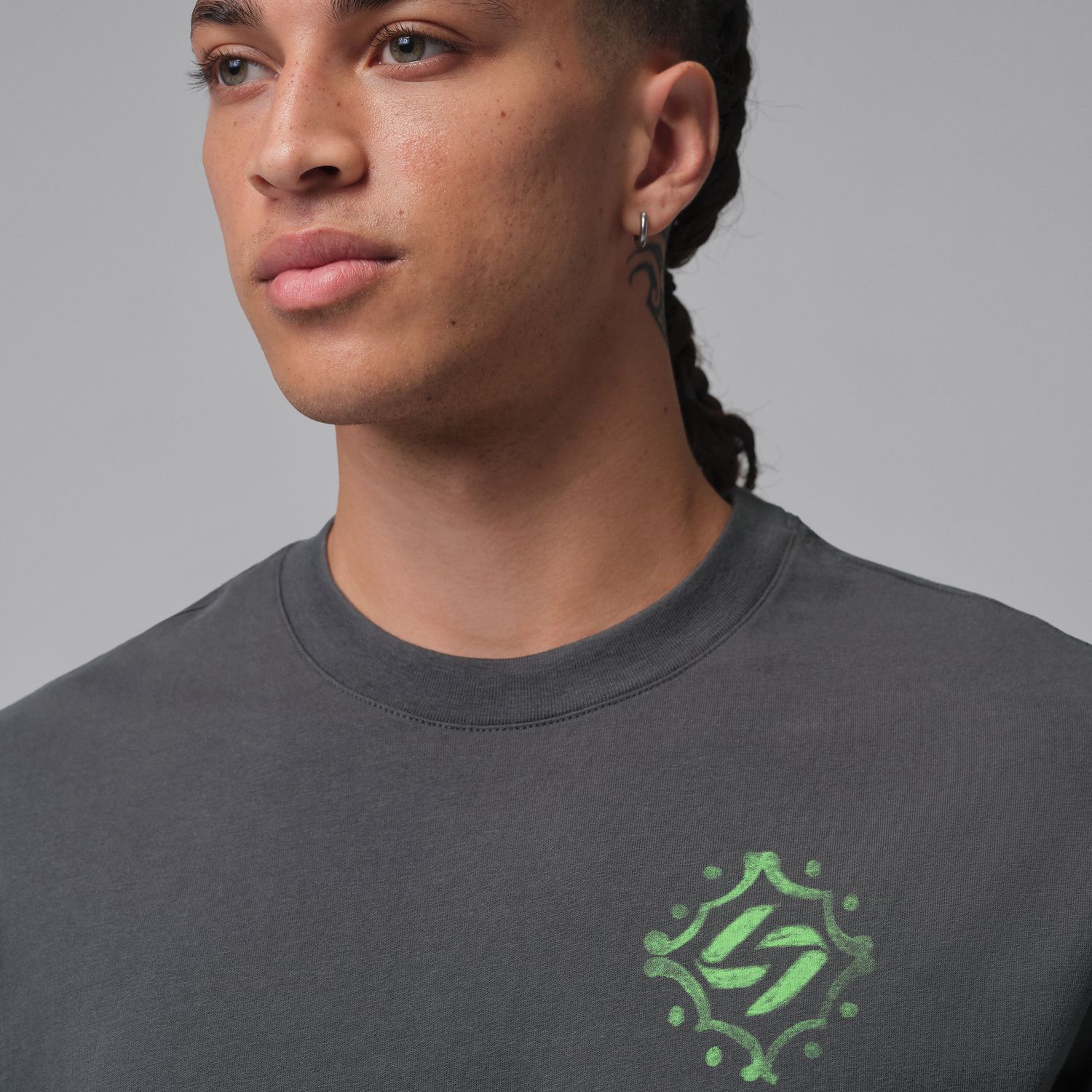 T-shirt de Homem Luka Preto-3