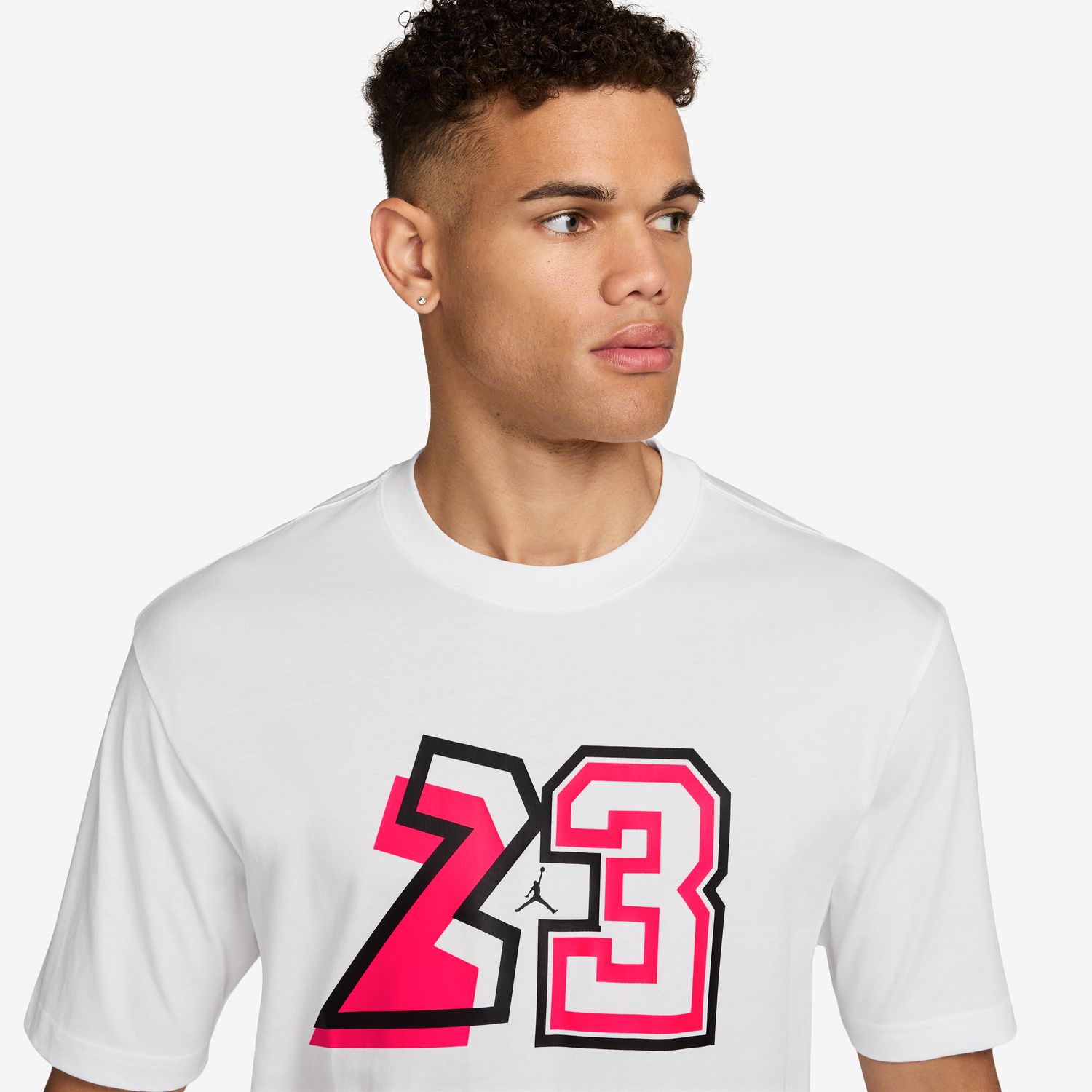 T-shirt de Homem 23 Graphic Branco-3