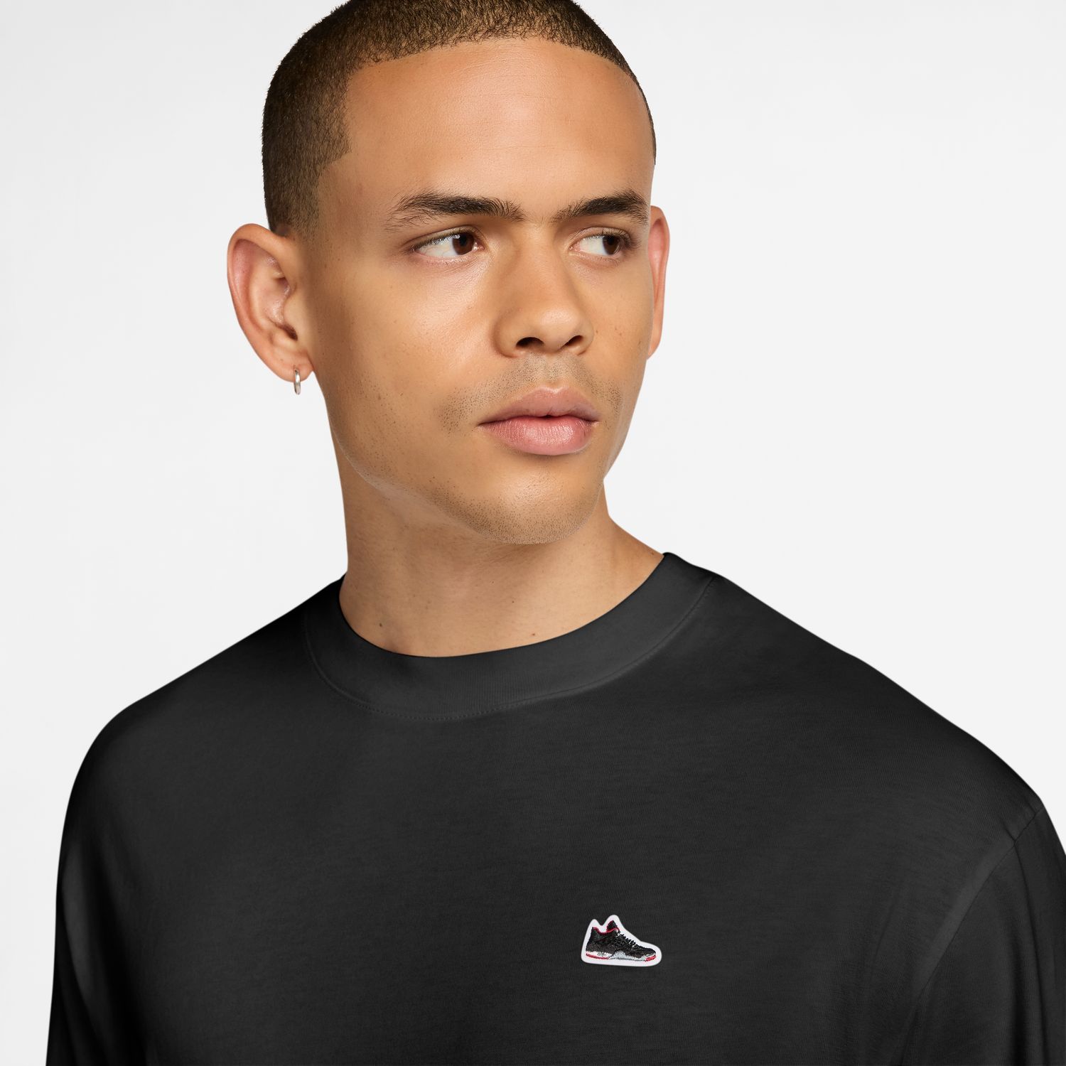 T-shirt de Homem Preto-3