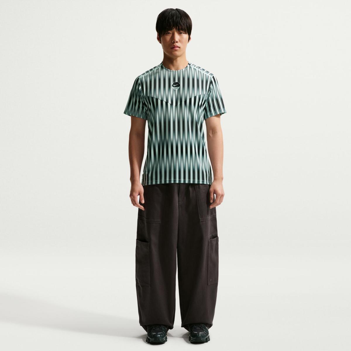 T-shirt de Homem Sportswear Cs Run Tee Aop Verde-3