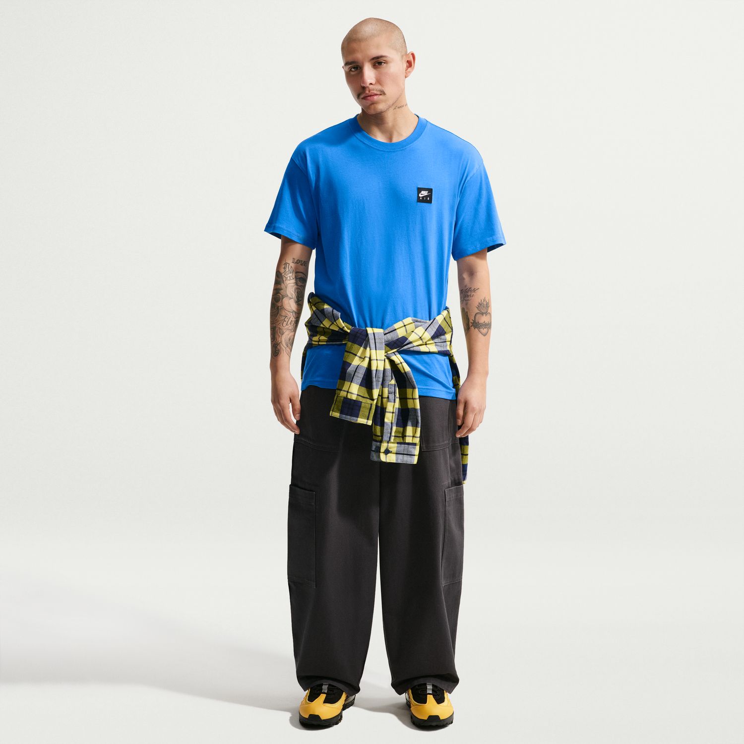T-shirt de Homem M Nsw Tee Icon Futura Cinzento-4