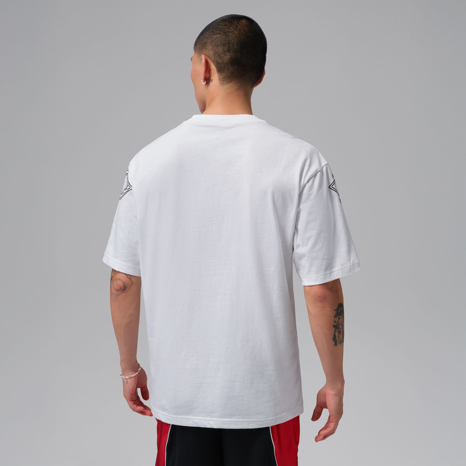 T-shirt de Homem New Stretch GFX SS Crew Branco-2