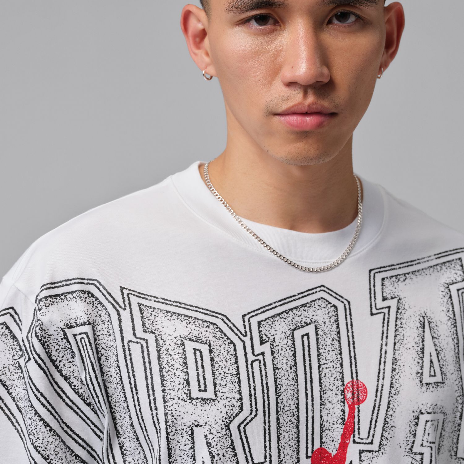 T-shirt de Homem New Stretch GFX SS Crew Branco-3