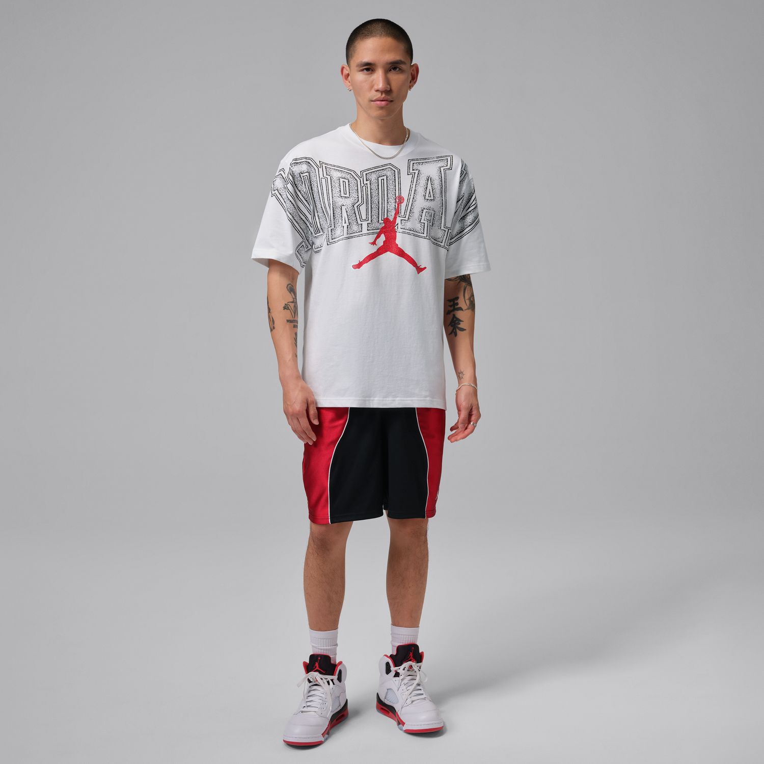 T-shirt de Homem New Stretch GFX SS Crew Branco-4
