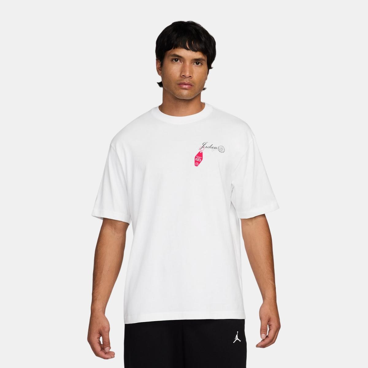 T-shirt de homem NC TRAVEL GFX SS Crew Branco-1