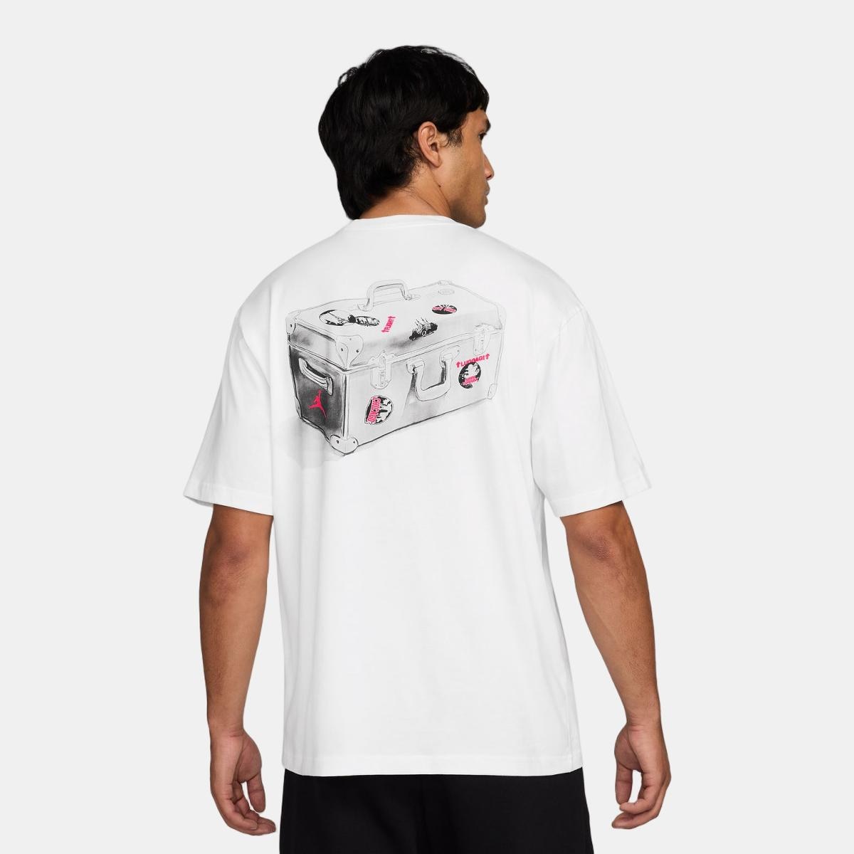 T-shirt de homem NC TRAVEL GFX SS Crew Branco-2