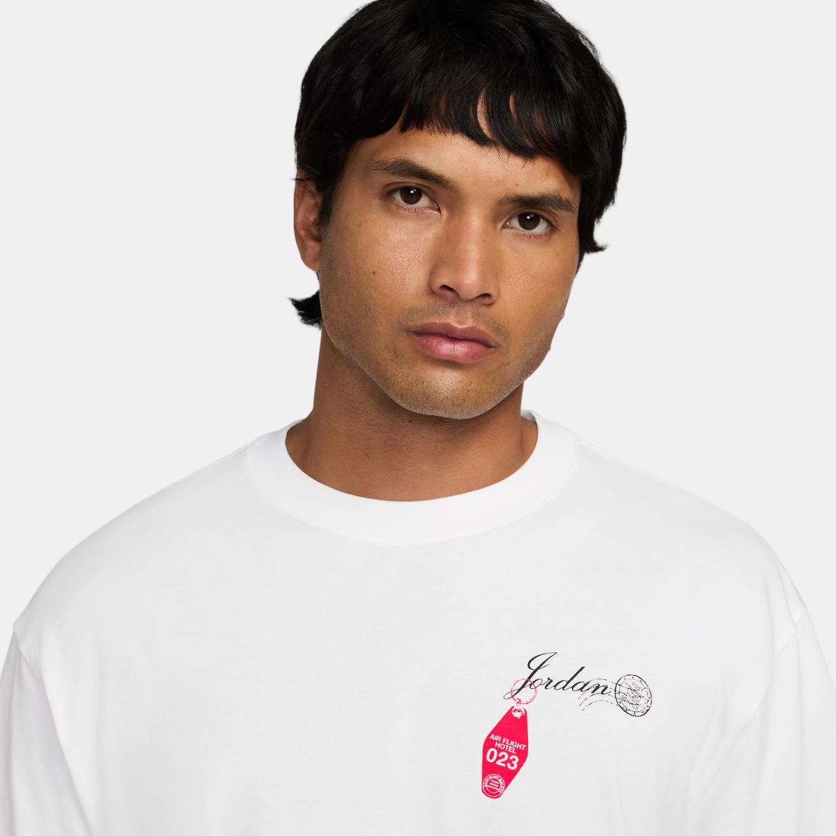 T-shirt de homem NC TRAVEL GFX SS Crew Branco-3
