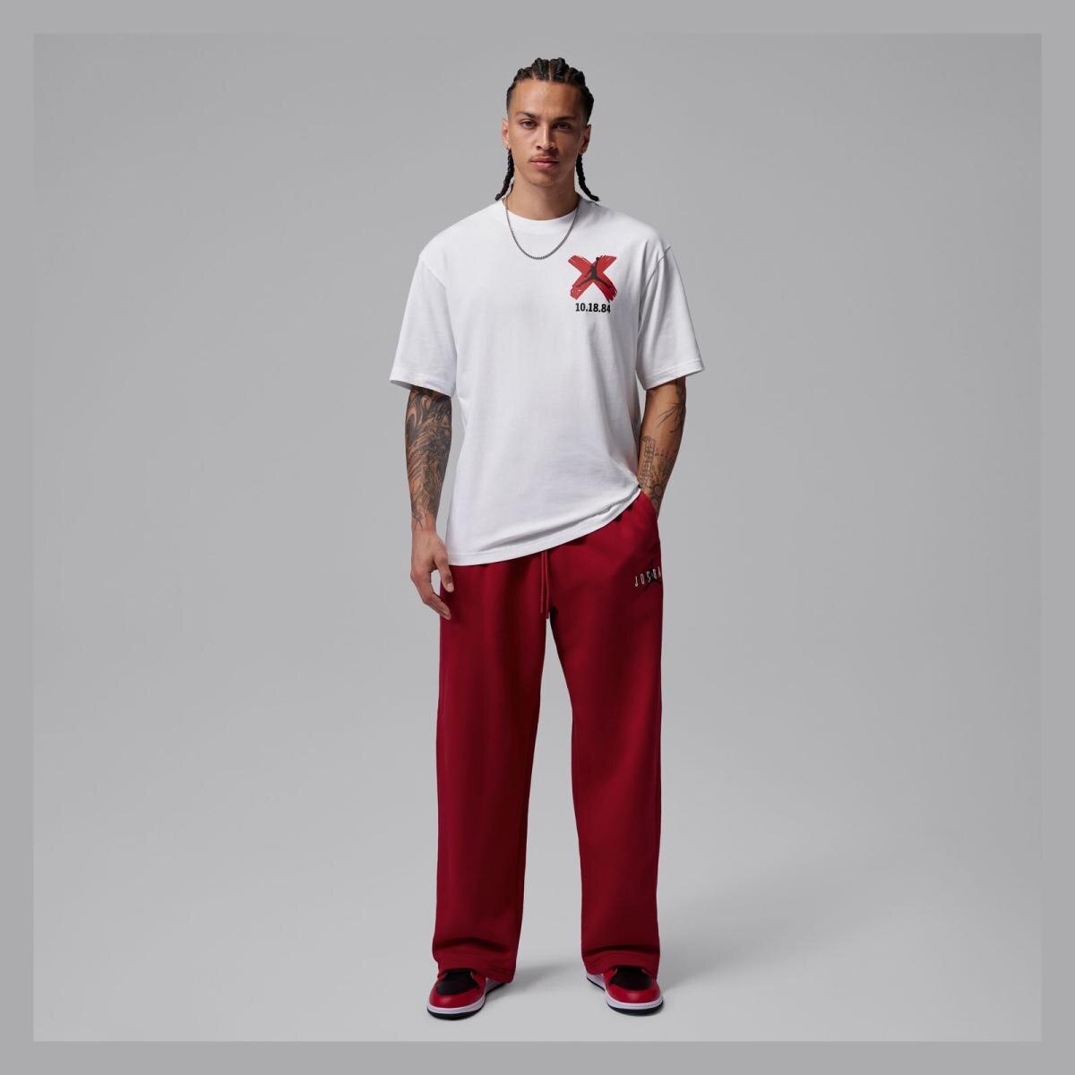 T-shirt de homem BRK BANNED GFX SS Crew Branco-6