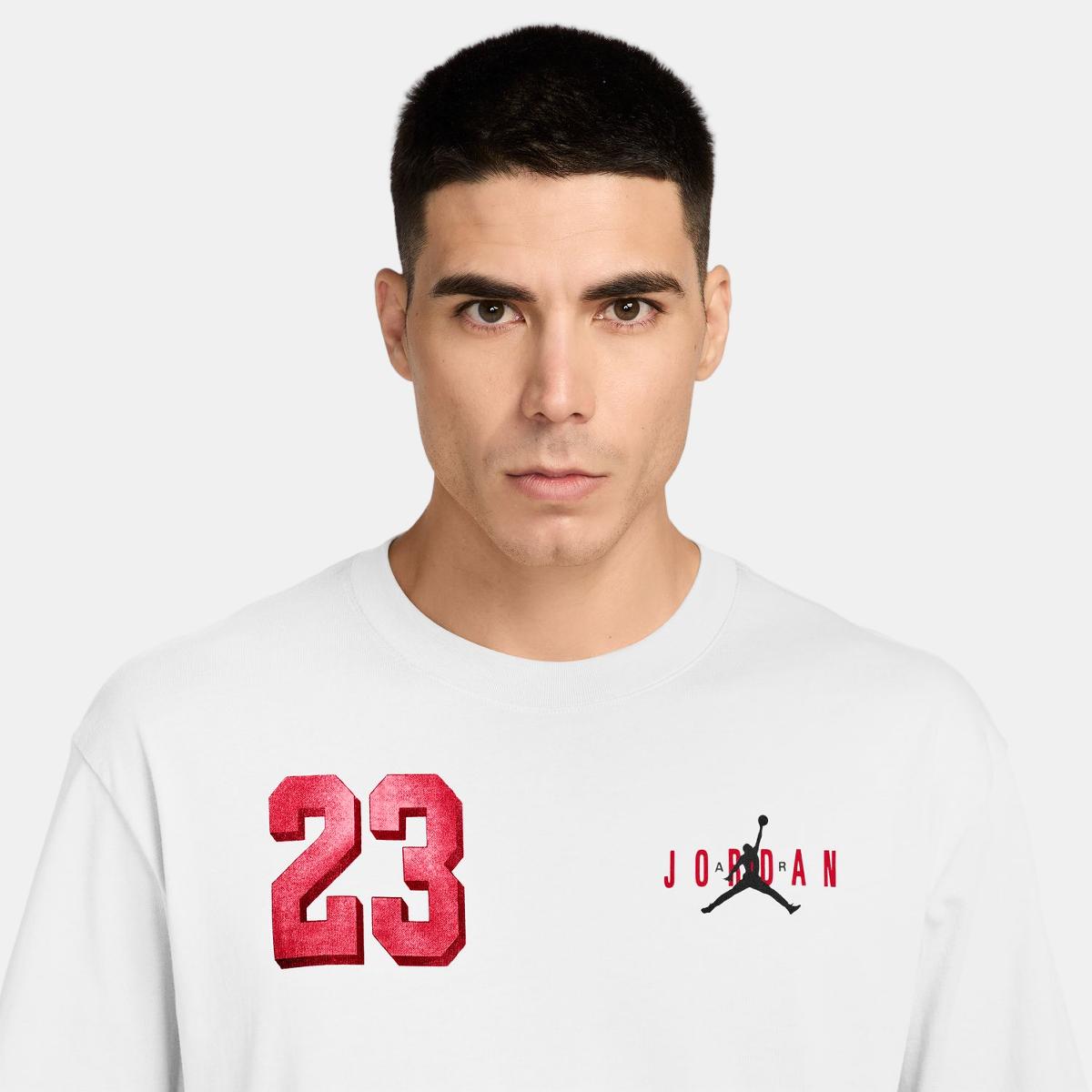 T-shirt de homem BRK VRSTY GFX SS Crew Branco-3