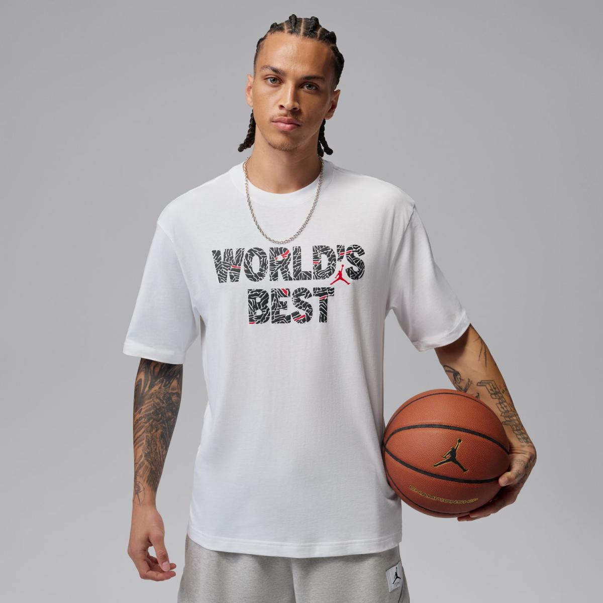 T-shirt de homem BRK BEST GFX SS Crew Branco-1